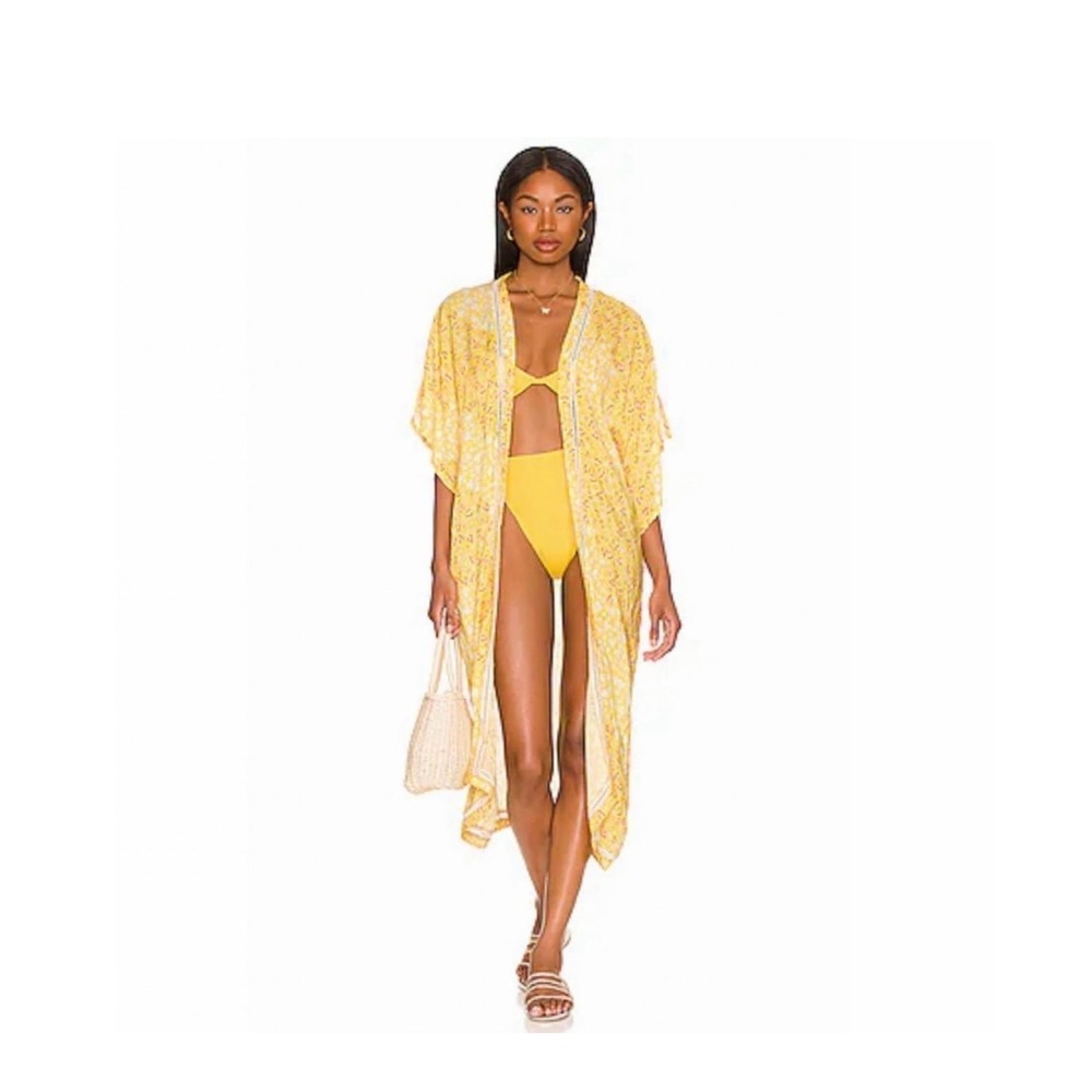 NWT Revolve Ultra Soft Kimono in Yellow Plush Brand